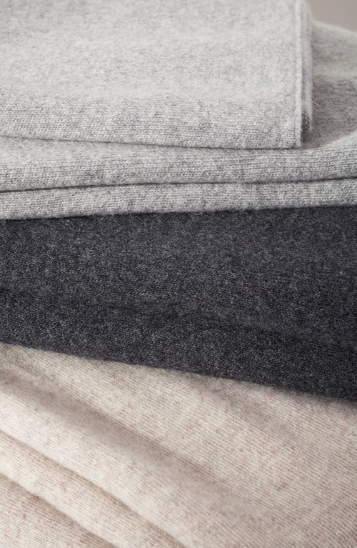 Nordstrom Cashmere Throw Blanket In Grey Cinder Heather