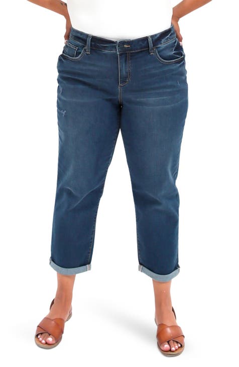 NYDJ Women's Slim Bootcut Ankle Jeans In Plus Size in Destiny, Size: 24W, Denim