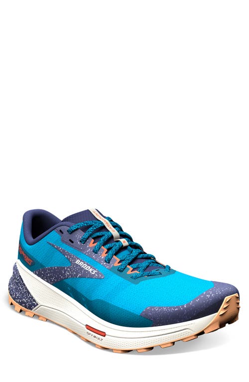 Shop Brooks Catamount 2 Trail Running Shoe In Peacoat/atomic Blue/rooibos