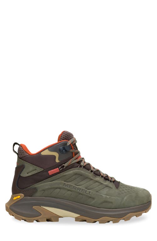 Shop Merrell Moab Speed 2 Waterproof Hiking Boot In Olive