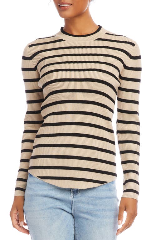Karen Kane Mariner Stripe Shirttail Sweater at Nordstrom,