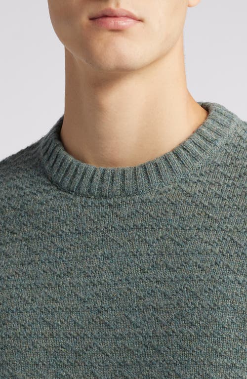 Shop Schott Nyc Wool Blend Zigzag Stitch Sweater In Sage