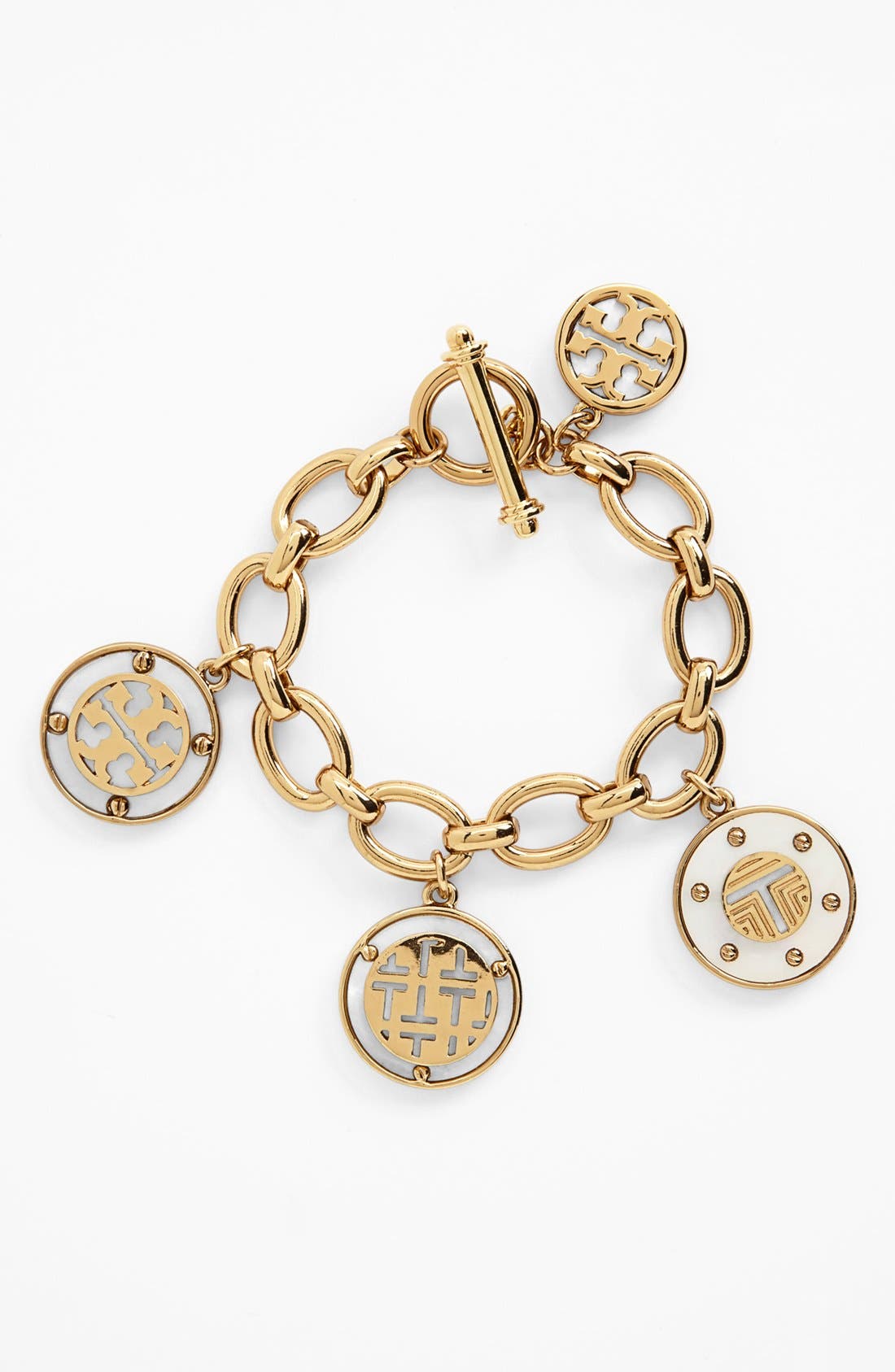 Tory Burch 'Wren Logo T' Charm Bracelet Nordstrom