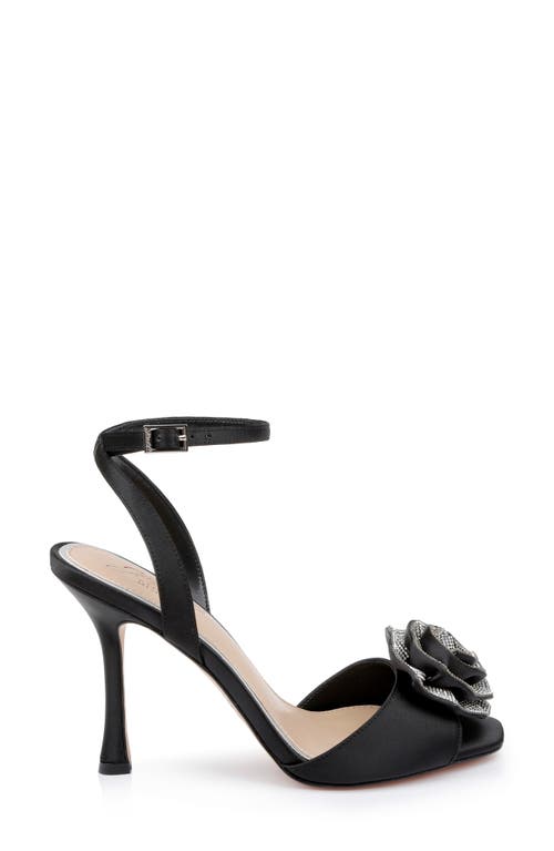 Jewel Badgley Mischka Vida Ankle Strap Sandal In Black