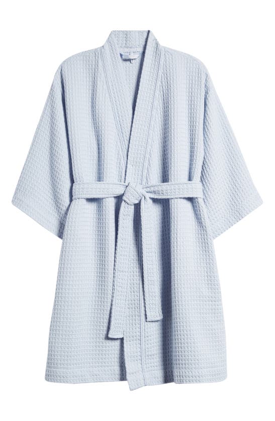 Shop Nordstrom Everyday Waffle Robe In Blue Feather