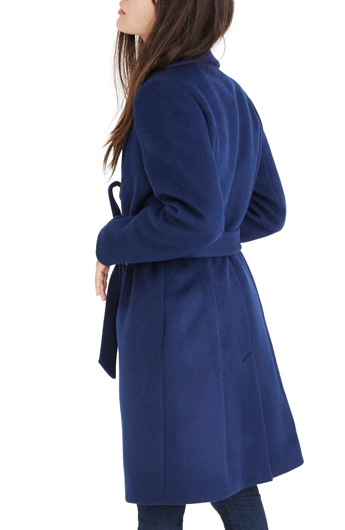 madewell shawl collar wrap coat