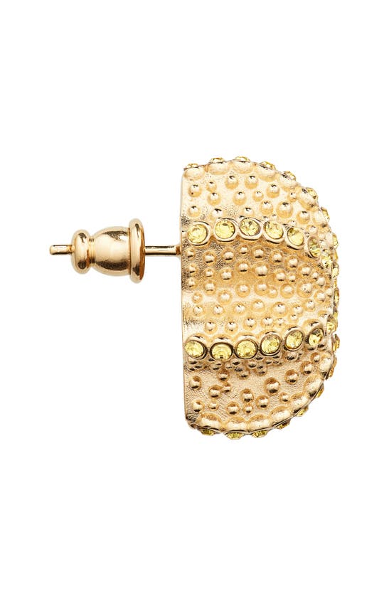 Shop Oscar De La Renta Cactus Ball Stud Earrings In Citrine