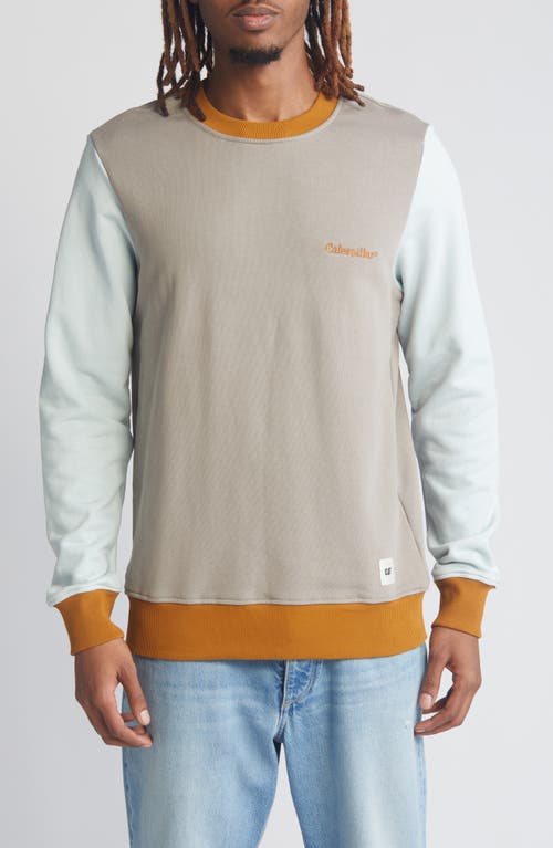 CAT WWR Colorblock French Terry Sweatshirt Grey Multi at Nordstrom,