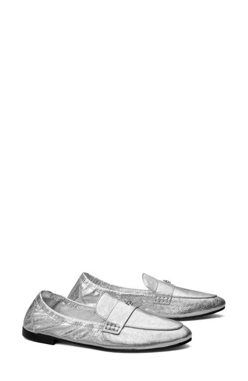 Tory Burch Ballet Loafer Shiny Silver at Nordstrom,