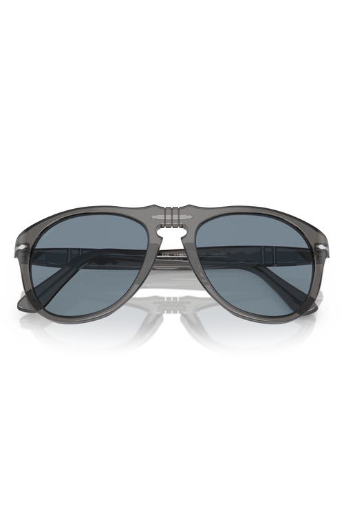 56mm Pilot Sunglasses in Transparent Grey