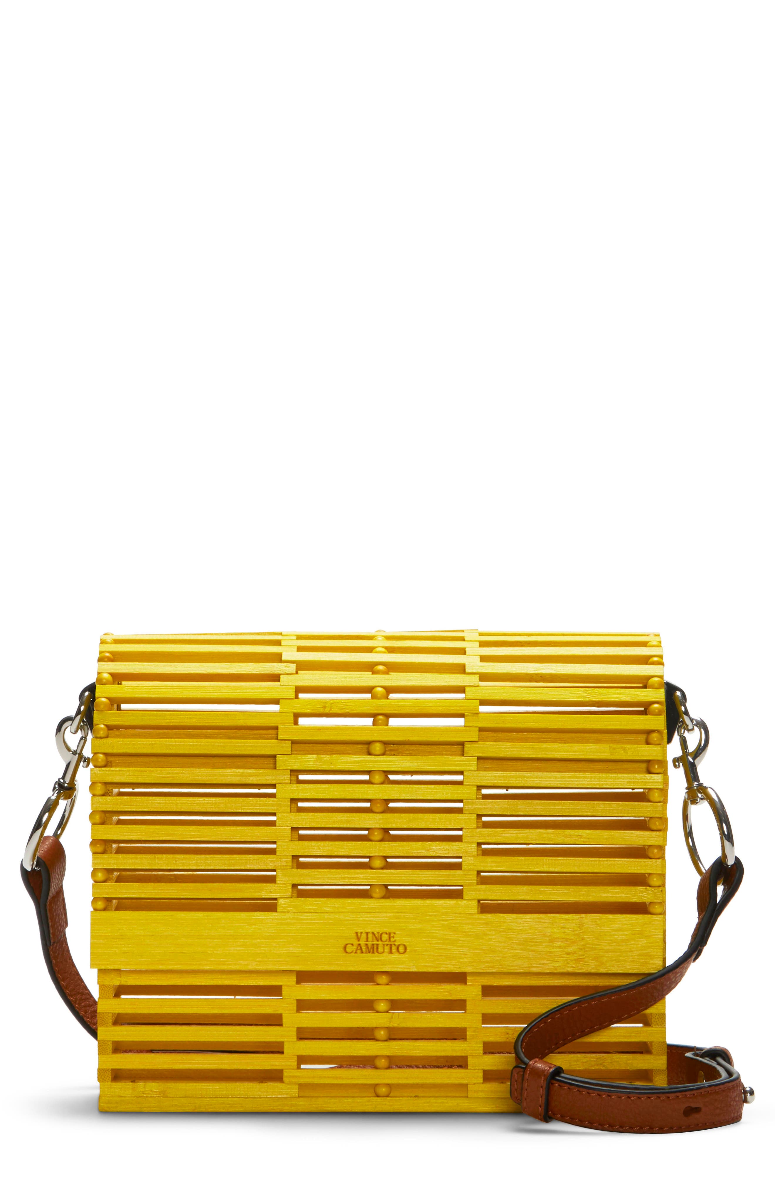 vince camuto yellow purse