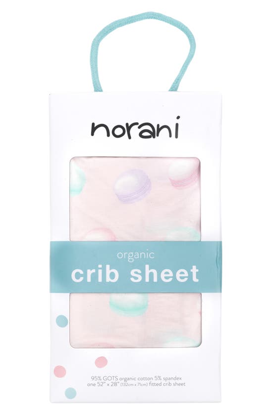 Shop Norani Crib Sheet In Pink/ Mint