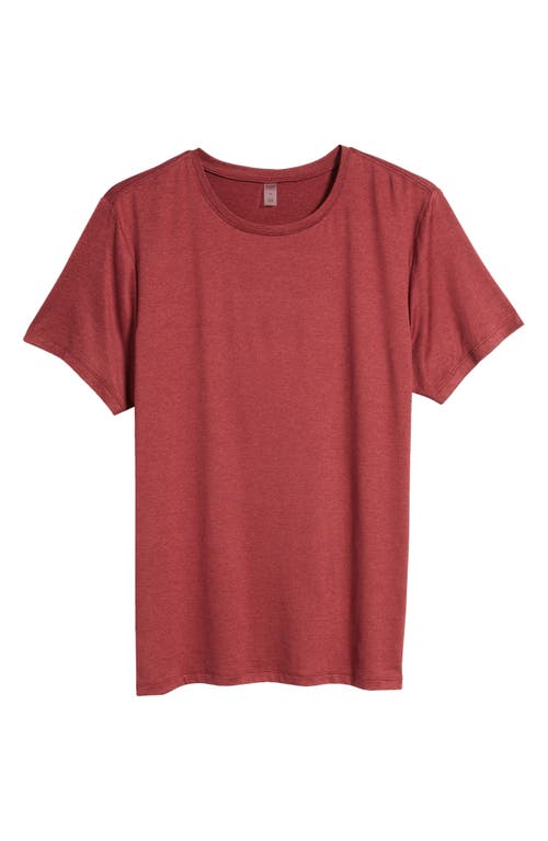 Shop Beyond Yoga Featherweight Always Beyond Performance T-shirt In Burgundy Pop Heather