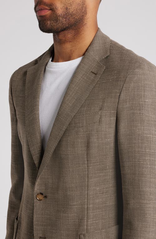 Shop Hugo Boss Boss Hanry Slub Stretch Sport Coat In Open Beige