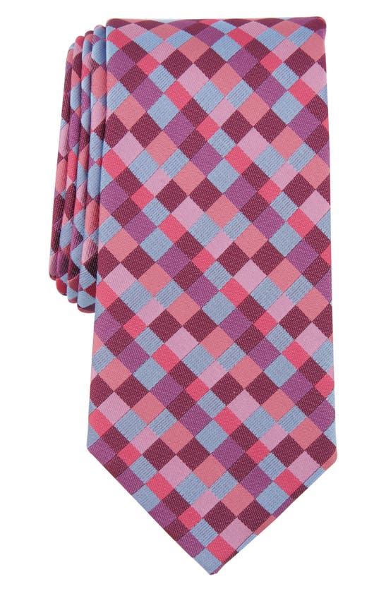 SAVILE ROW CO PERCIVAL CHECK SILK BLEND TIE 