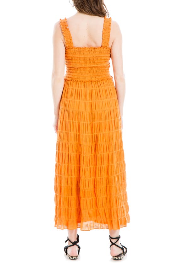 Max Studio London Sleeveless Maxi Sundress In Tangerin-tangerine