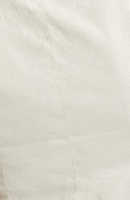 Shop Open Edit Linen Blend Vest In Ivory Dove