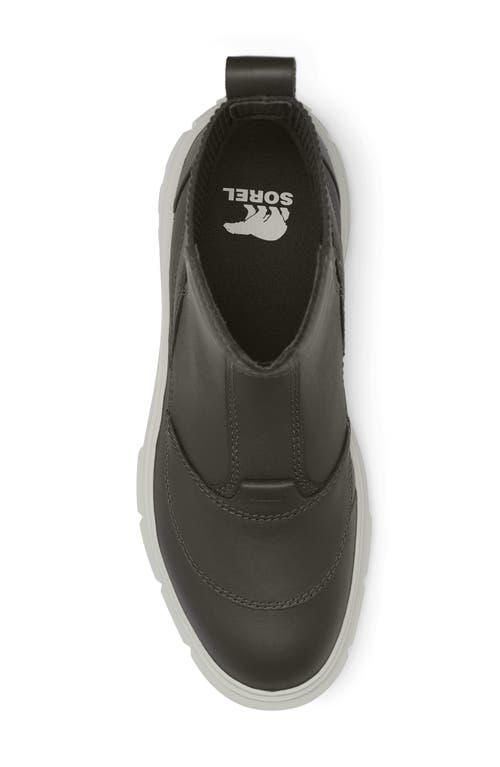 Sorel Waterproof Platform Chelsea Boot In Jet/pixel