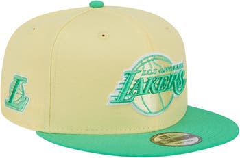 Los Angeles Lakers Mint Green White Colors 9FIFTY New Era Fits Snapback Hat