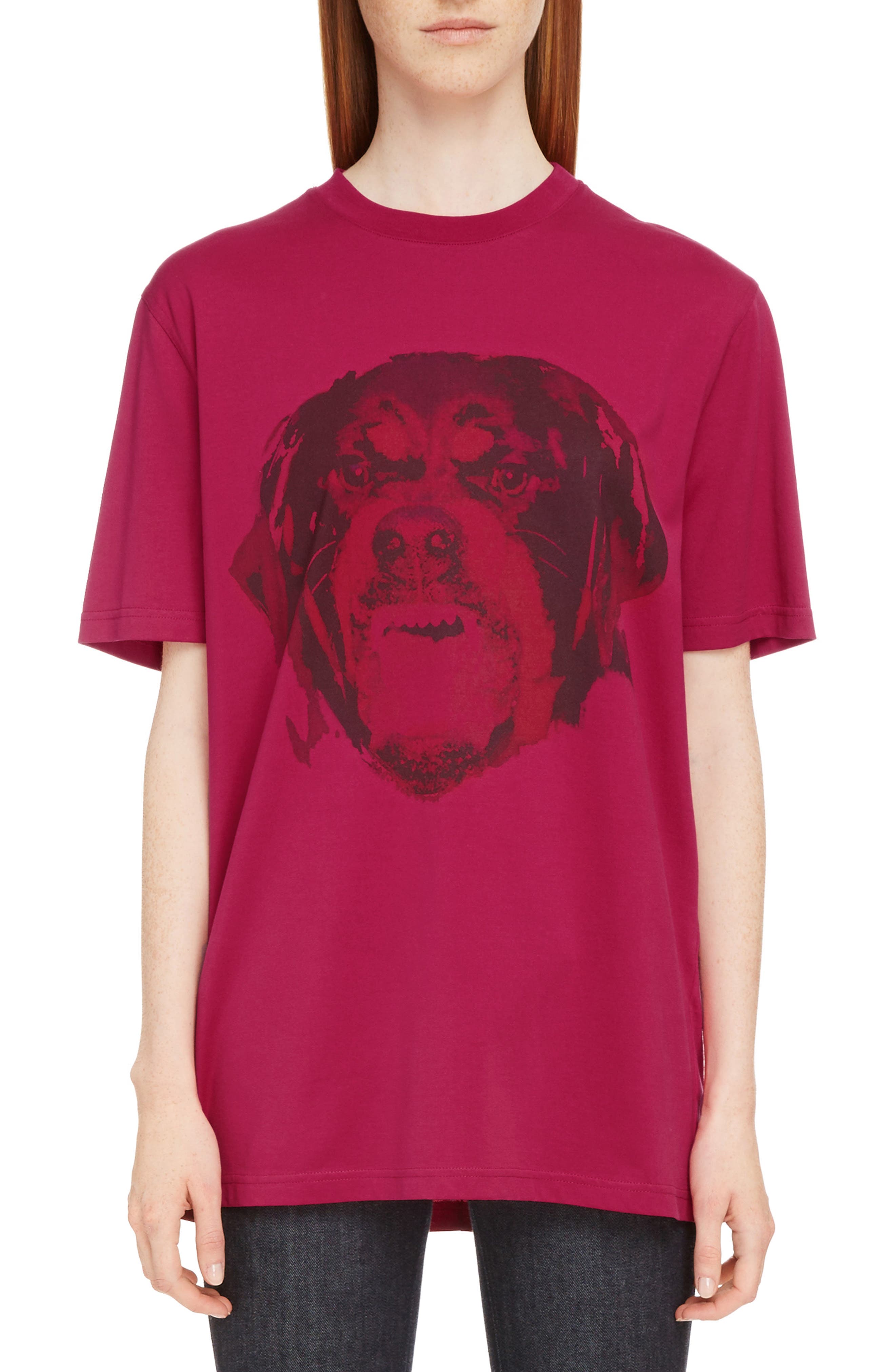 givenchy red rottweiler t shirt