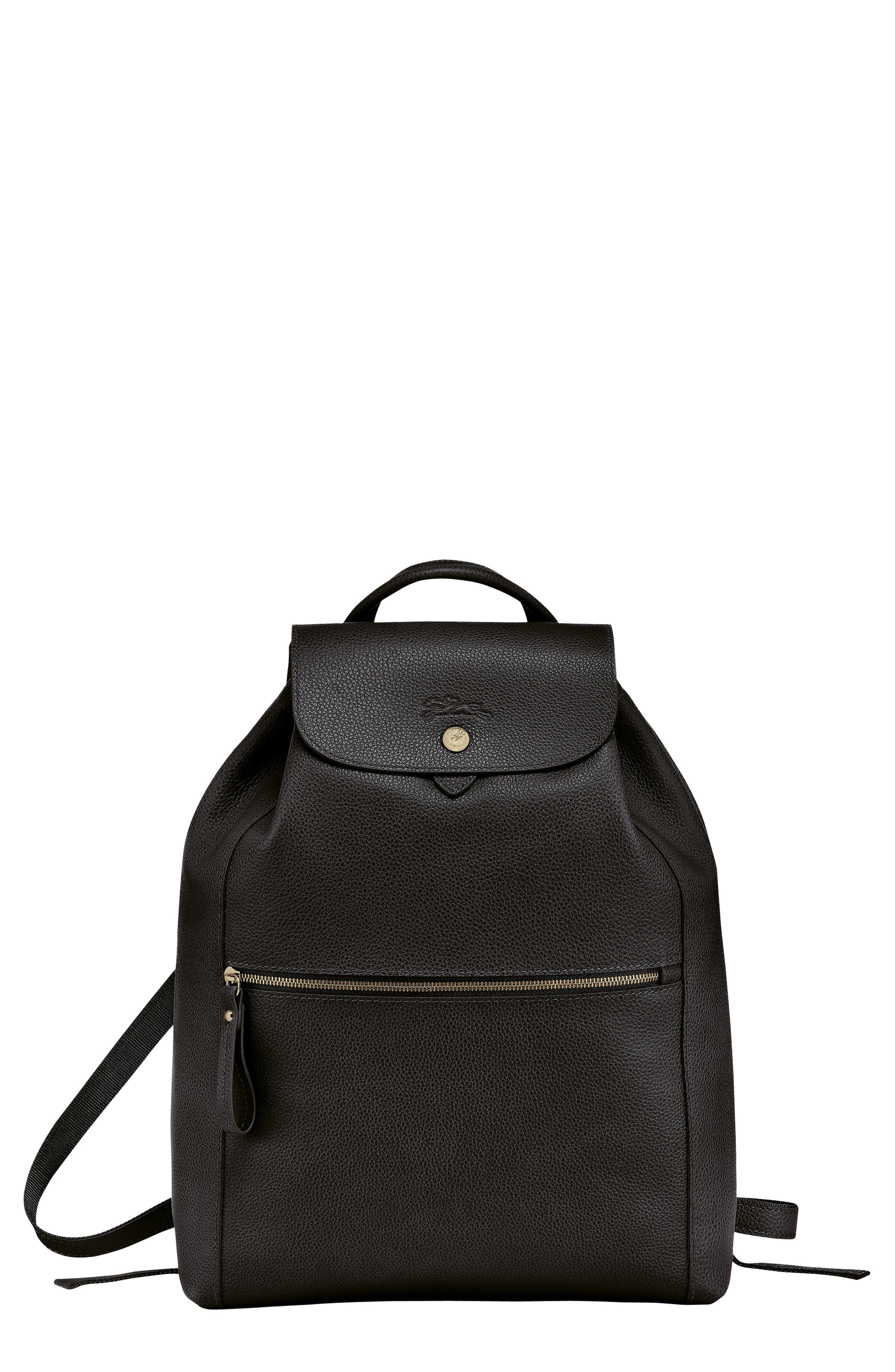 long champ leather backpack