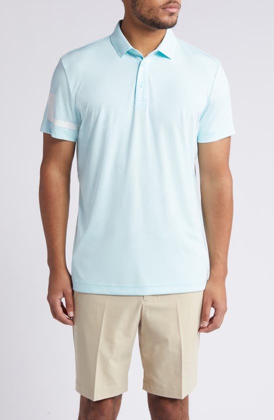 J. LINDEBERG J. LINDEBERG HEATH REGULAR FIT SOLID PERFORMANCE GOLF POLO 