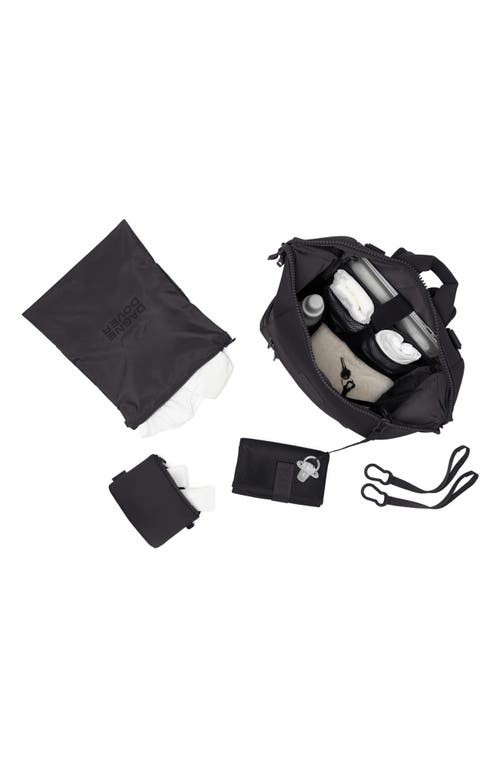 Dagne Dover Indi Large Water Resistant Scuba Knit Diaper Backpack In Onyx