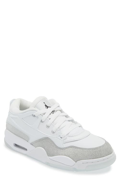 Shop Jordan Air  4rm Sneaker In White/white/metallic Silver