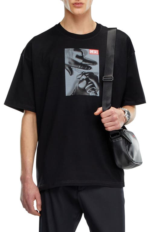 Shop Diesel ® T-boxt-k4 Graphic T-shirt In Black