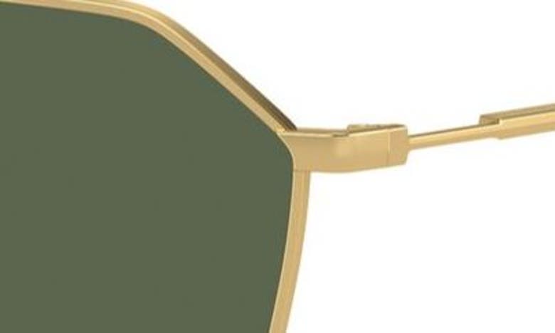 Shop Dolce & Gabbana 61mm Polarized Pilot Sunglasses In Gold