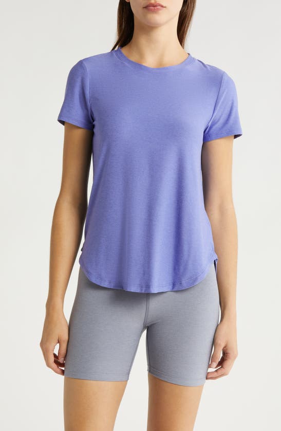 Beyond Yoga On The Down Low T-shirt In Purple