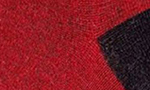 Memoi Assorted 2-pack Crew Socks In Black-red