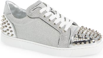 Vieira 2 - Low-top sneakers - Glittered calf leather and spikes