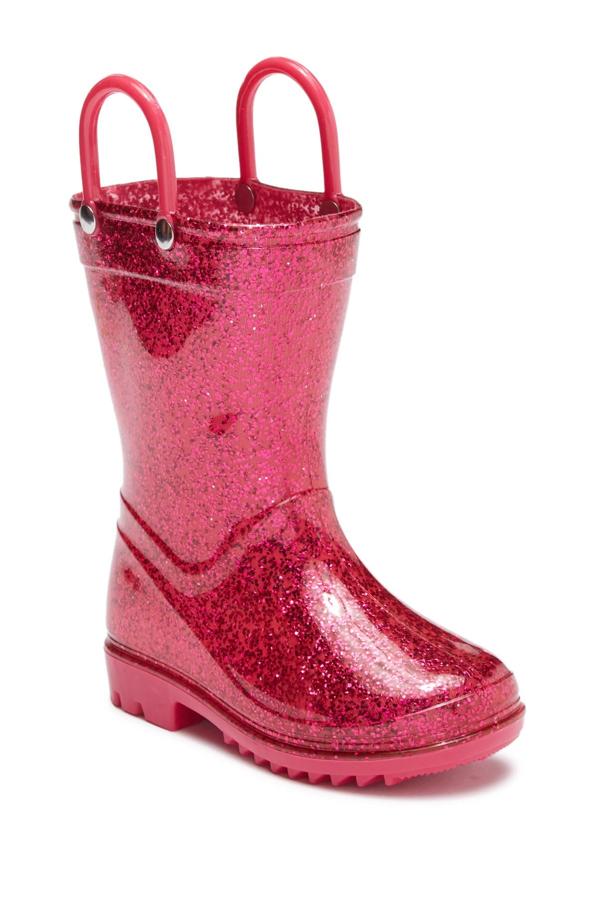 pink sparkle rain boots