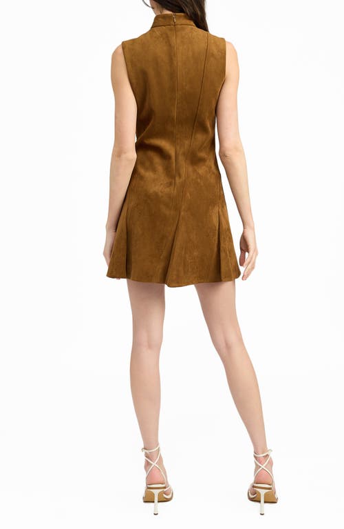 Shop En Saison Logan Sleeveless Minidress In Brown