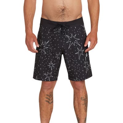Volcom Luminator Mod Board Shorts, Black