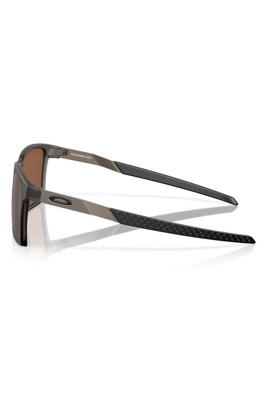 Oakley Exchange Sun 56mm Polarized Rectangular Sunglasses In Smoke