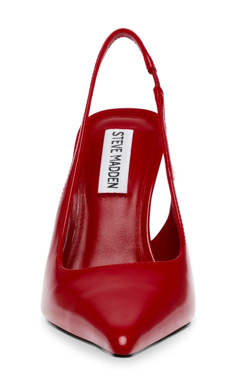 Shop Steve Madden Reyes Pointed Toe Slingback Sandal In Red Box