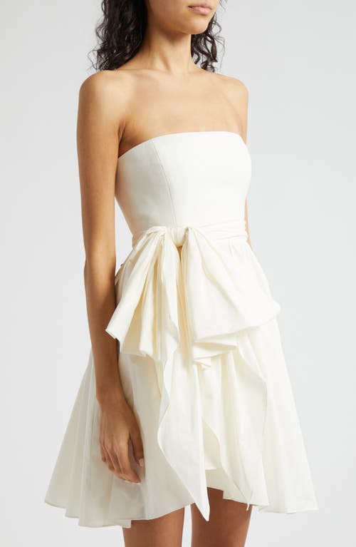 Shop Cinq À Sept Liv Strapless Dress In Ivory