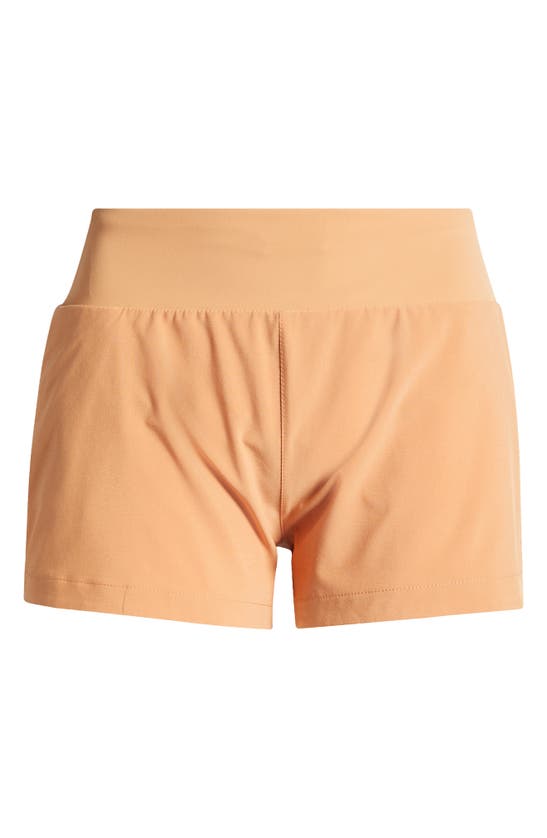 Shop Free Fly Active Breeze Upf 50+ Shorts In Sand Dune