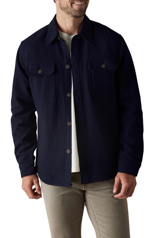 Shop The Normal Brand Brightside Flannel Lined Workwear Jacket In Navy