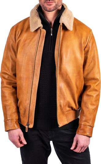 Power Book III London Brown Shearling Leather Jacket