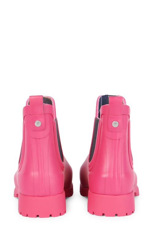 Barbour Wilton Chelsea Rain Boot In Pink Dahlia