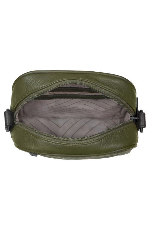 Champs Onyx Leather Crossbody Bag In Khaki