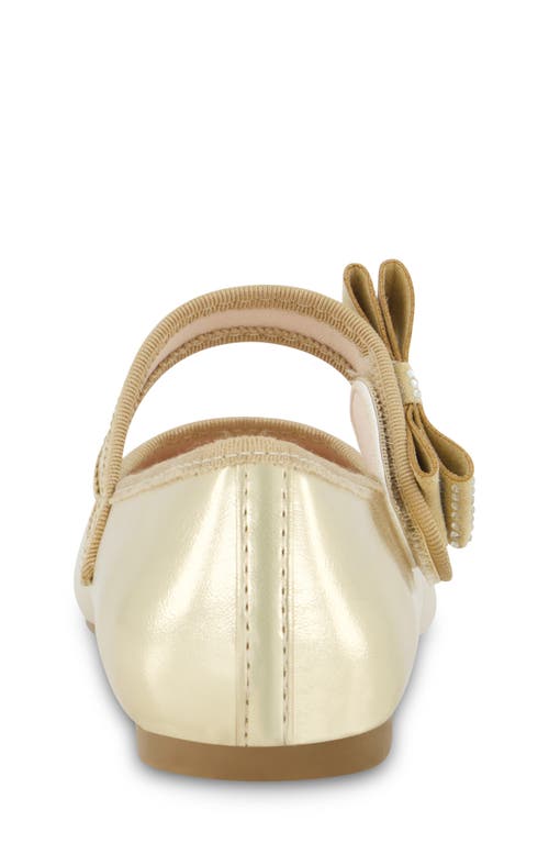 JESSICA SIMPSON JESSICA SIMPSON KIDS' AMY EMBELLISHED BOW MARY JANE FLAT
