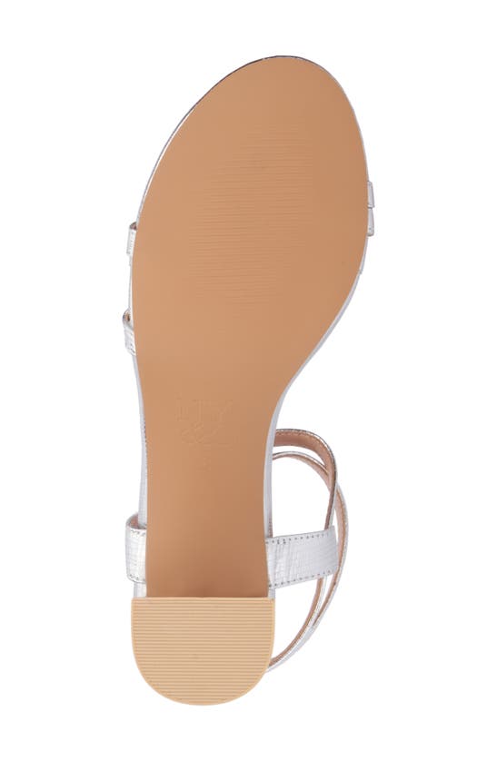 New York And Company Laina Block Heel Sandal In Silver