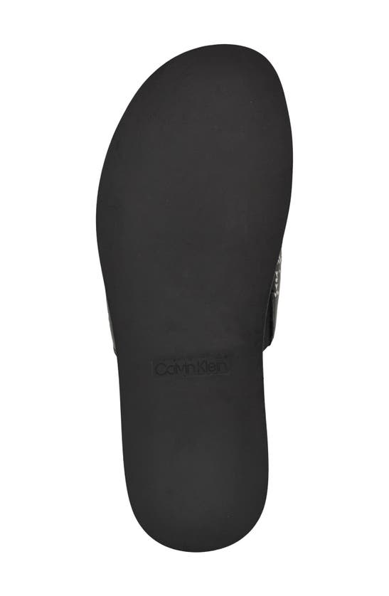 Shop Calvin Klein Espar Slide Sandal In Black