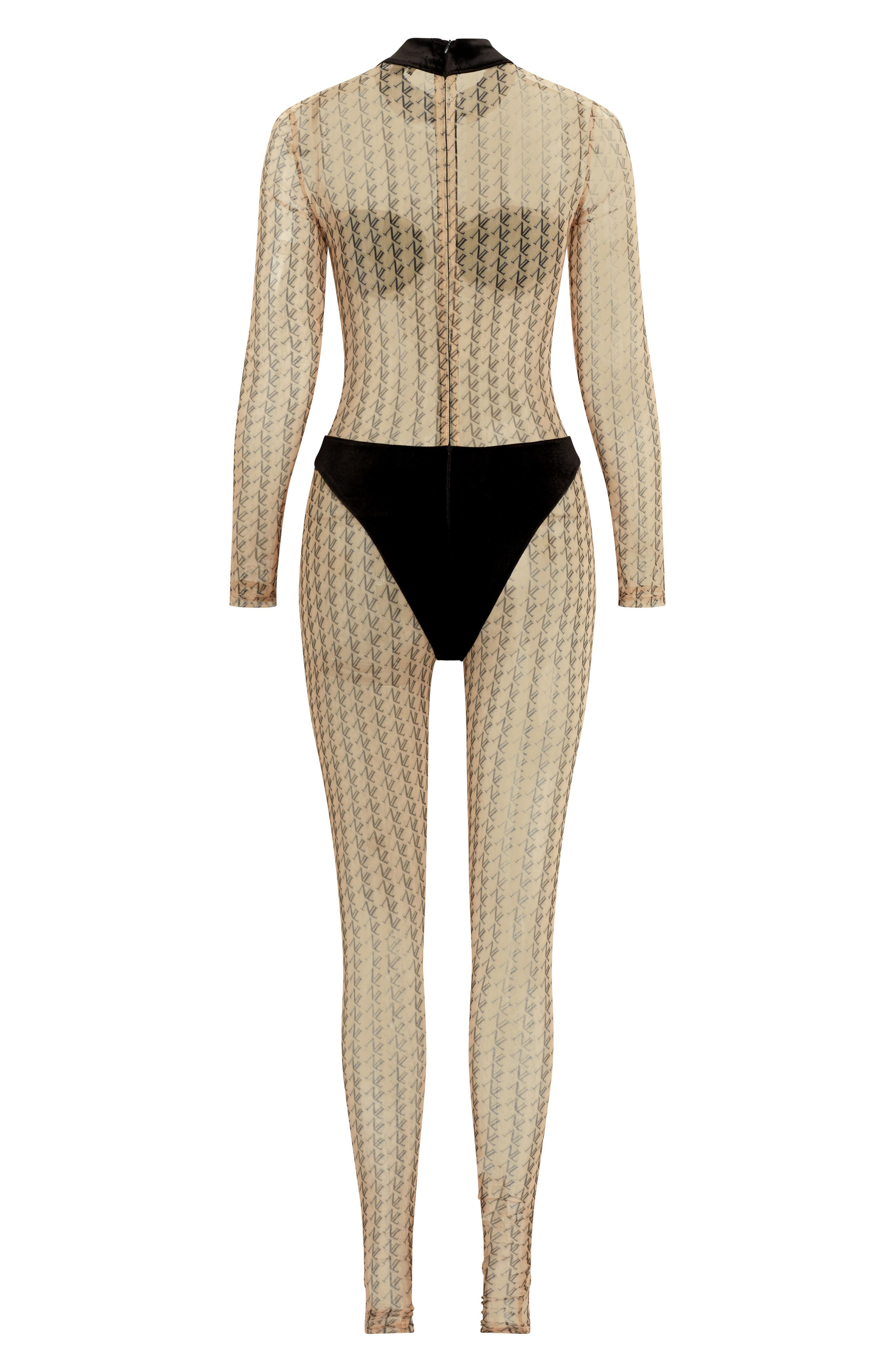 NICHOLE LYNEL THE LABEL NL Logo Long Sleeve Jumpsuit | Nordstrom