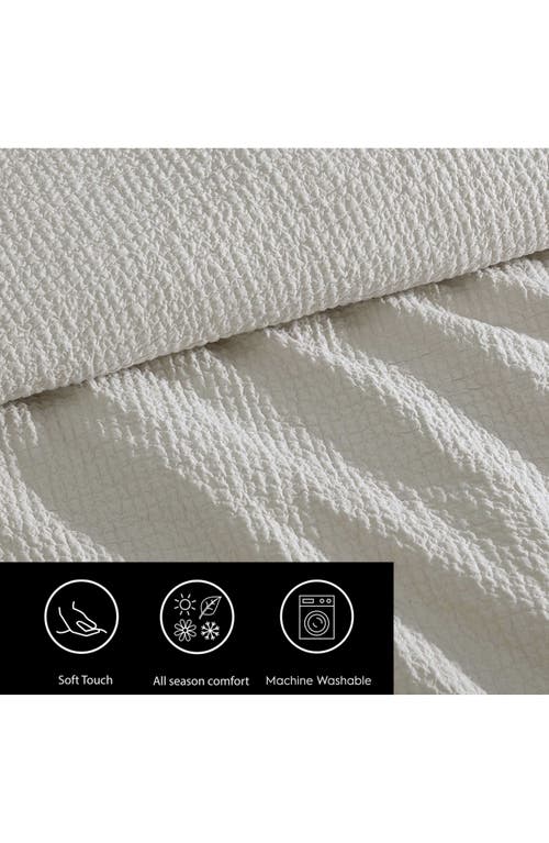 Vera Wang Puckered Comforter Set In Silver Leaf