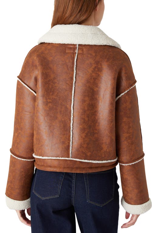 Blanknyc Faux Shearling Jacket In Steady Habit